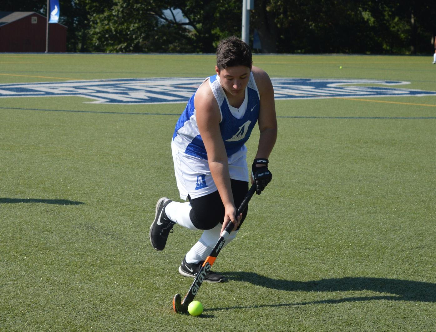 Shura Nets Falcons' First Goal of Season; Field Hockey Falls to Regis (Mass.)