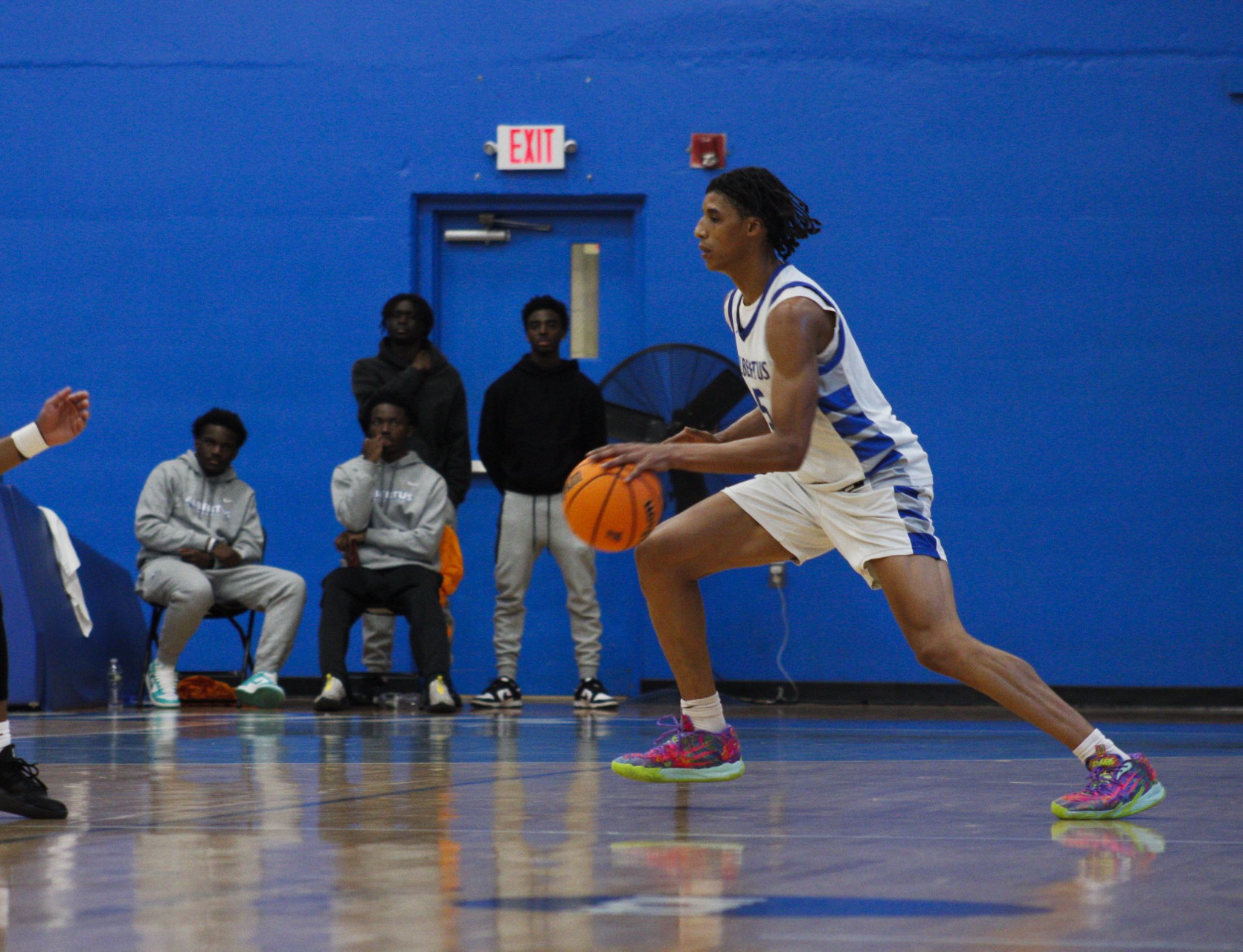 Tanksley, Serrano Notch Double-Doubles As Men's Basketball Rallies For Win Over Rivier