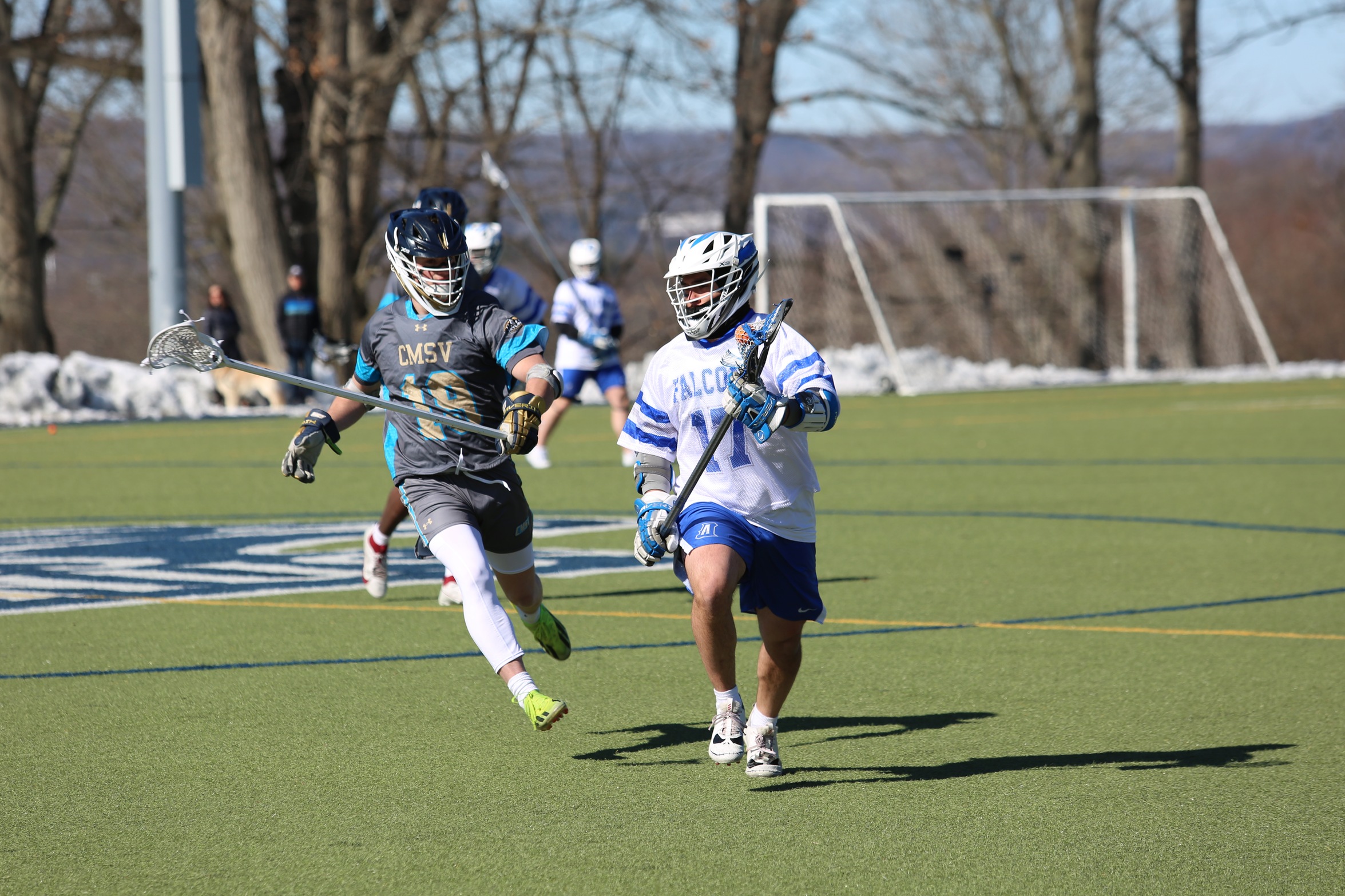 Men's Lacrosse Outlasts MCLA Behind Hat Tricks from Brikes and Strecker