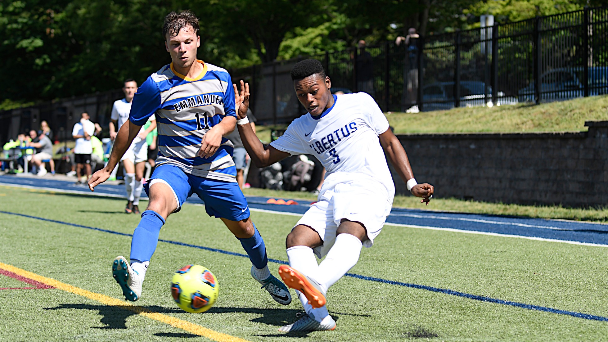 Aremu Lifts Men's Soccer Past Anna Maria, 2-1