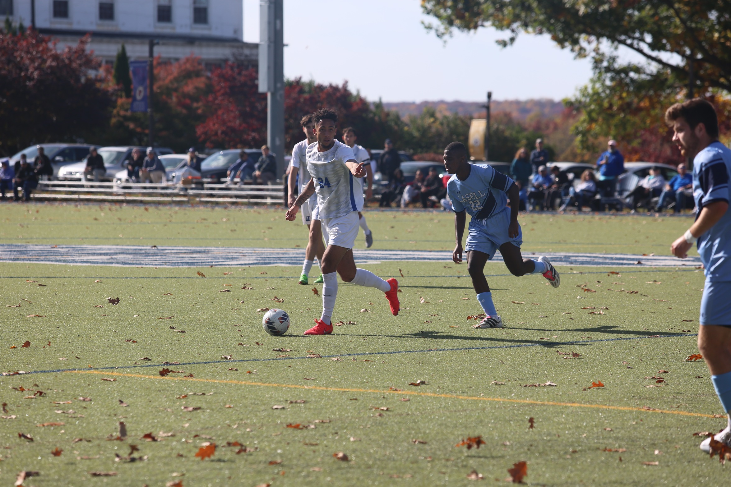Men's Soccer Defeats Lasell On Senior Day Behind Hat Trick From Lauria