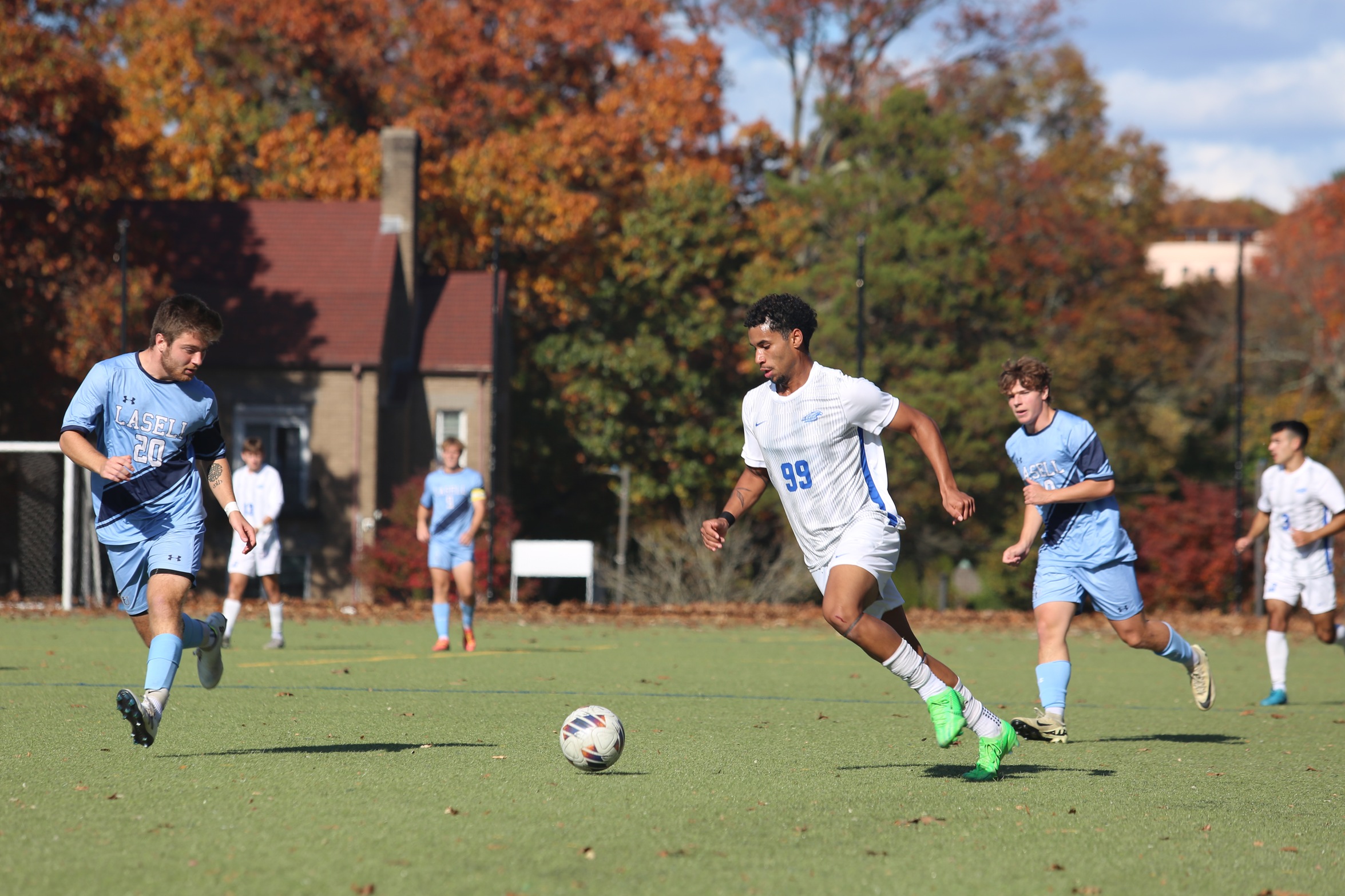 McNeill Scores Twice In Men's Soccer Shutout Win Over Dean; Clinch No. 2 Seed In GNAC Tournament