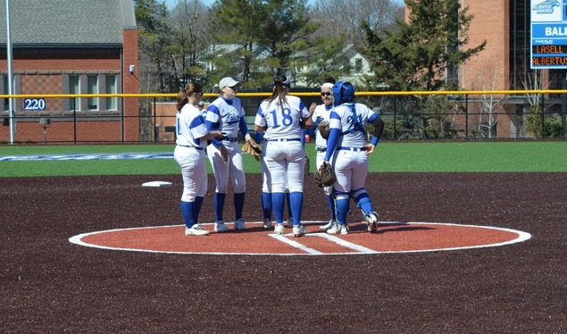 Softball Takes Two from Rivier in Conference Play
