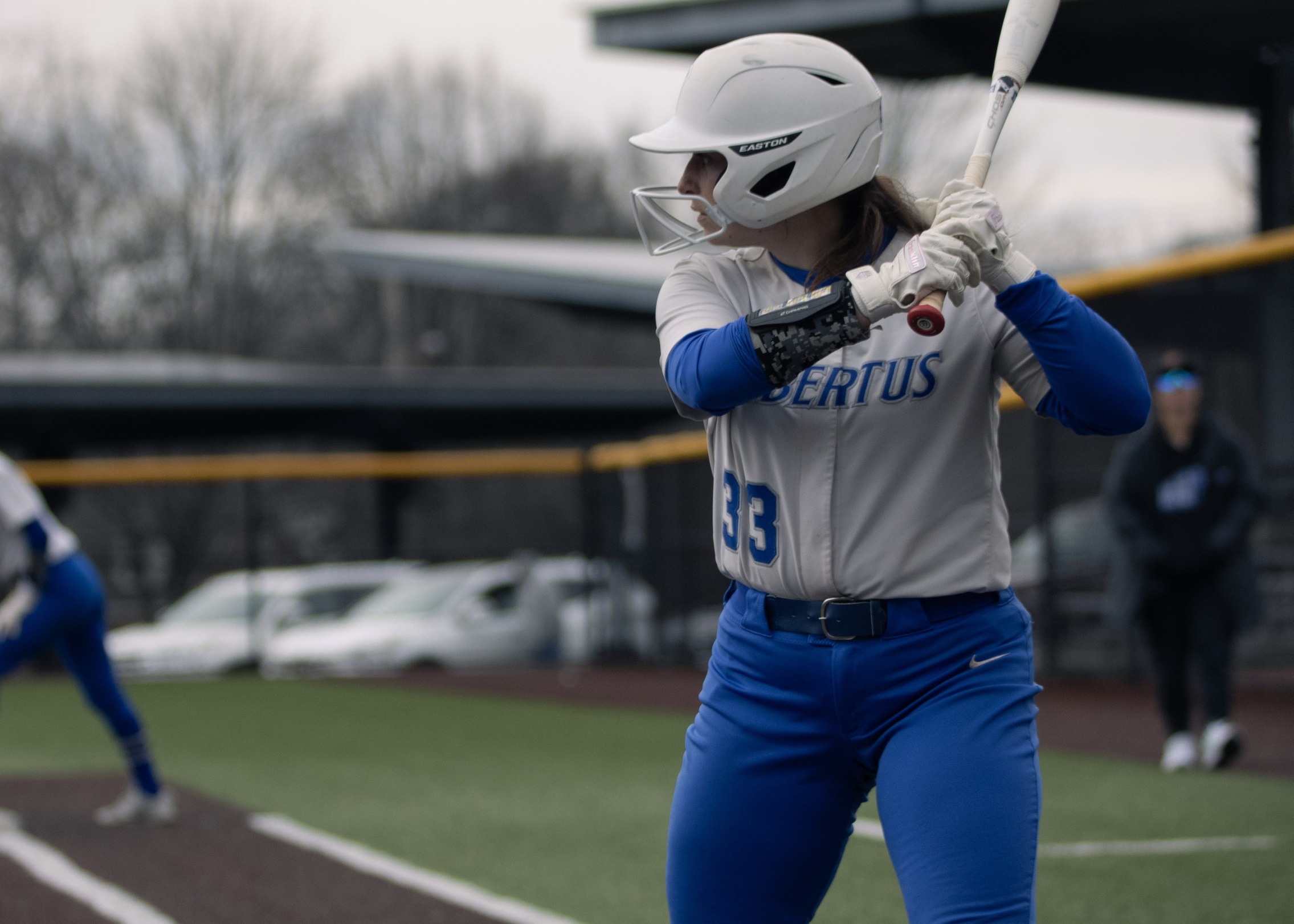 Arent Gets 100th Hit As Softball Splits Two Eight-Inning Games Against Regis In Season Finale