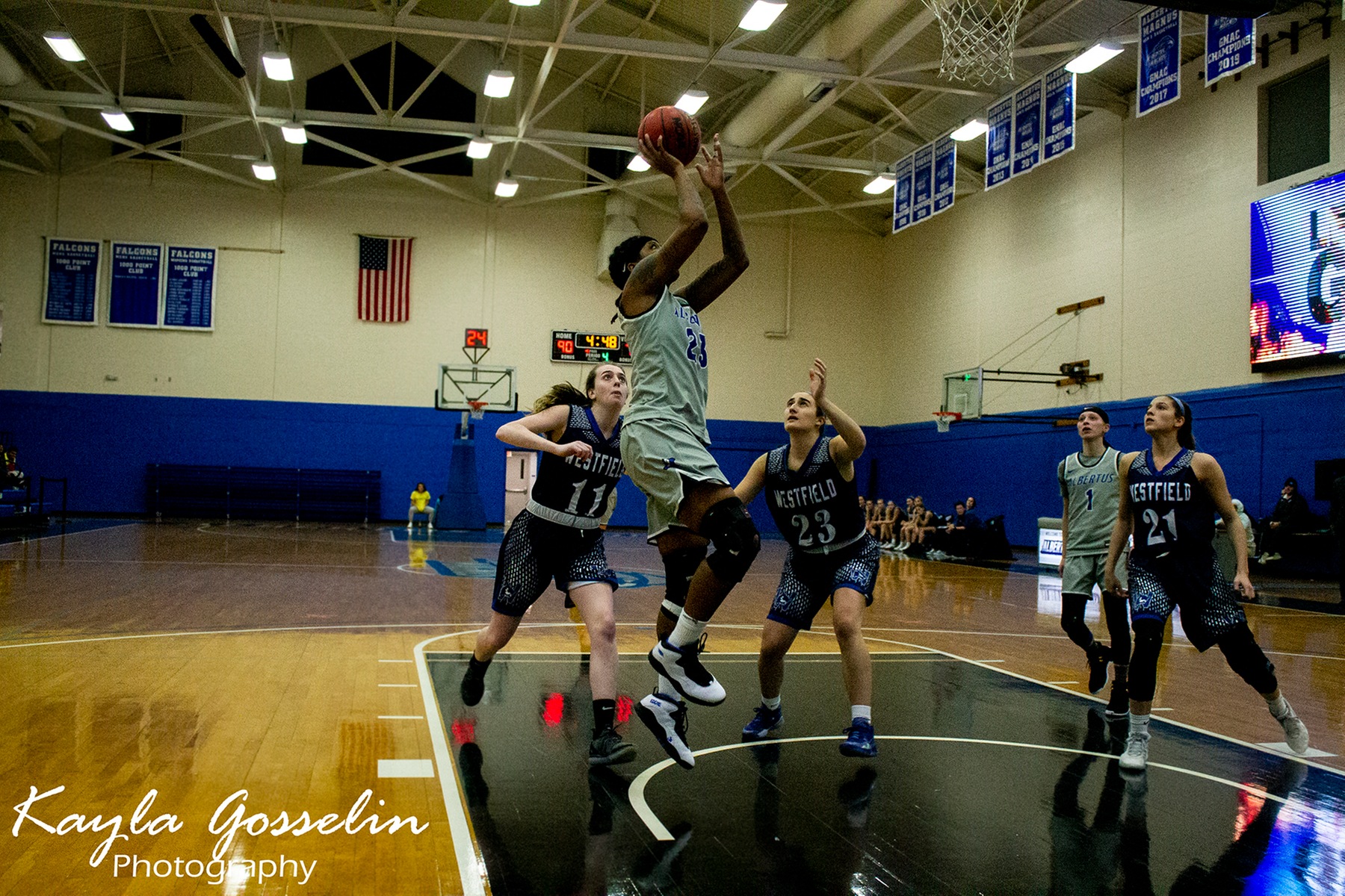 Women's Basketball Tops Westfield State in High-Scoring Affair