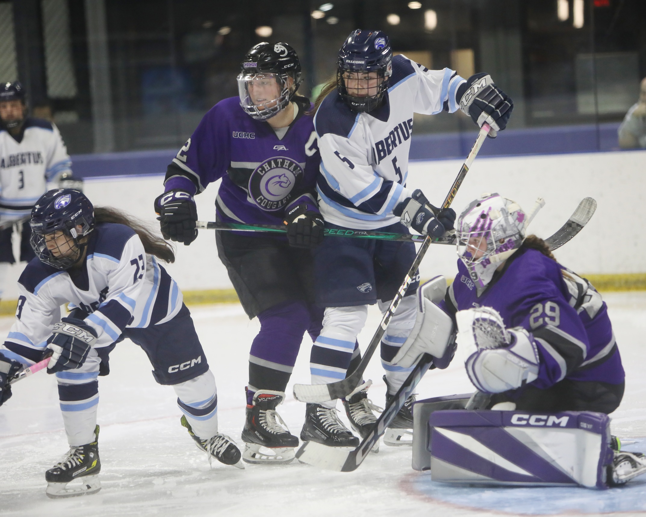 Walsh, Clark Record Two Points, But Women's Ice Hockey Falls to Trinity